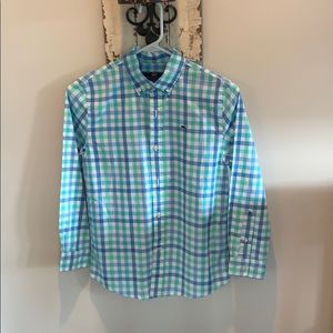 Vineyard Vines Blue & Green dress shirt